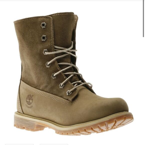 Timberland Women’s Taupe Teddy Fleece Boot - Picture 1 of 8